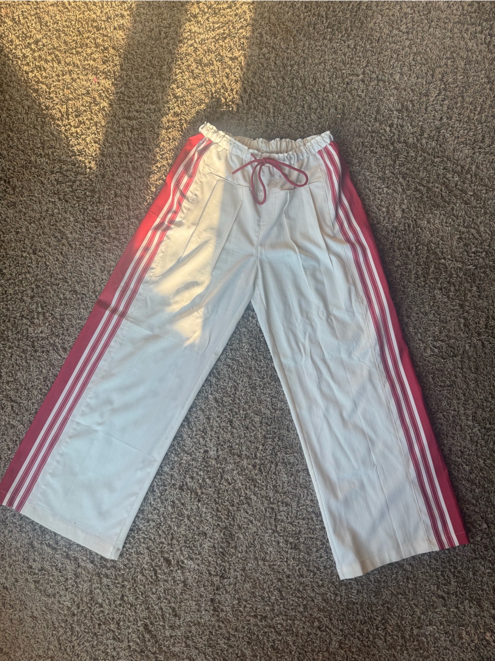 Women’s Off White w/Red Stripes Slacks